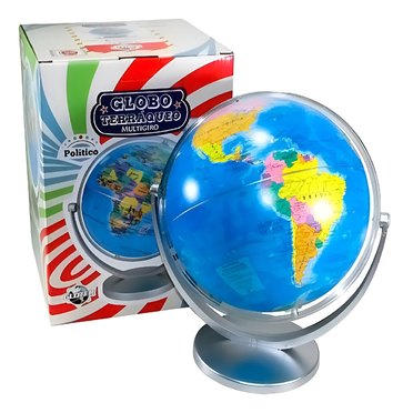 GLOBO TERRAQUEO BPLASTICO 20CM207WD MULTIGIRO          