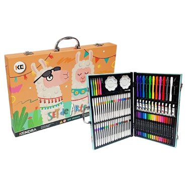SET DE ARTE KENDRA X93PZS LLAMA SET599-1 VALIJA MADERA GRANDE          