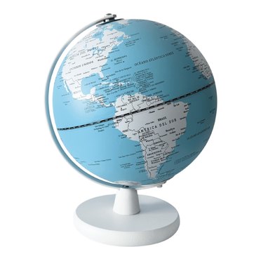 GLOBO TERRAQUEO BASE MADERA 20CM ZEUS          