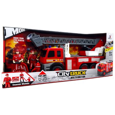 CAMION BOMBERO BL9953 BLOWER CON PERSONAJES Y ACCESORIOS          