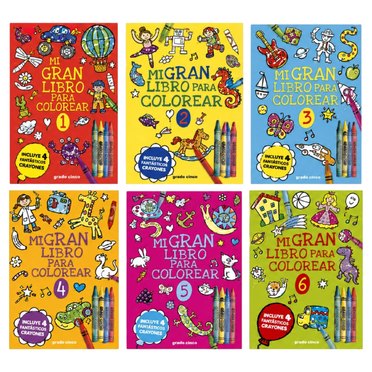 LIBRO MI GRAN LIBRO PARA COLOREAR GRADO CINCO          