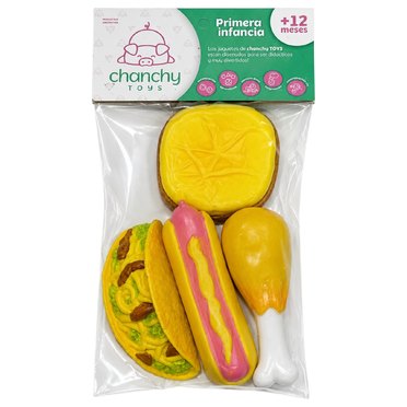 CHIFLE SET X4 COMIDA SALADA 5175 CHANCHY TOYS RG          