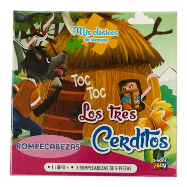 LIBRO MIS CLASICOS DE SIEMPRE LIST-468 LOS TRES CERDITOS SCHOOL FUN          