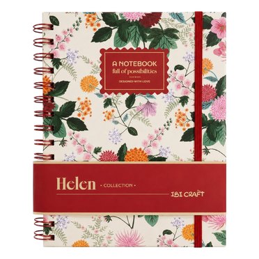 CUADERNO A5 ESPIRAL 80HJS HELEN 115330 IBI CRAFT          