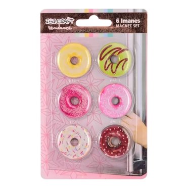 IMANES REDONDOS 30MM 6PZS DONAS 685091 IBICRAFT          