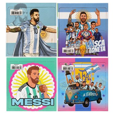 PUZZLES X4 PZS INKDROP MESSI/AFA          