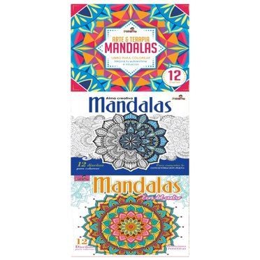 LIBRO MANDALAS PEDRITO 21X23CM 21363 12DIS VARIOS          