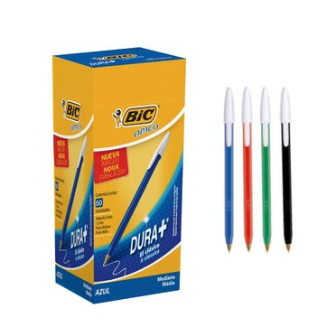BOLIGRAFO BIC PUNTA 1MM AZ/NE/RO/VE 861844-47          