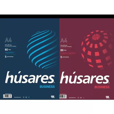 BLOCK BORRADOR HUSARES A4 80HJRAY/CUAD 6335/6336          