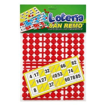 LOTERIA SAN REMO X12 CARTONES 42706 MAR-PLAST          
