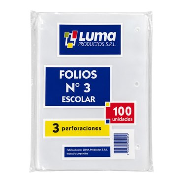 FOLIO CARTA LUMA STANDARD 100UNID          