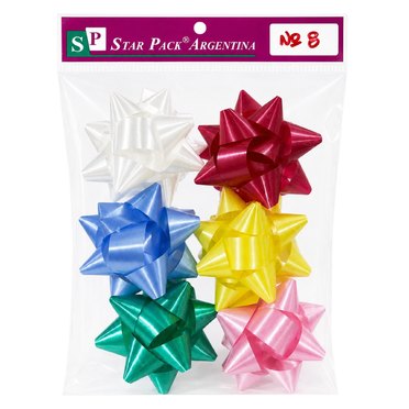 MOÑO ESTRELLAS BRILLANTES NRO8 X6U STAR PACK E08          