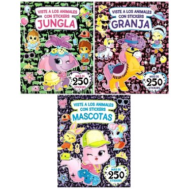 LIBRO VISTE A LOS ANIMALES CON STICKERS GRADO CINCO          