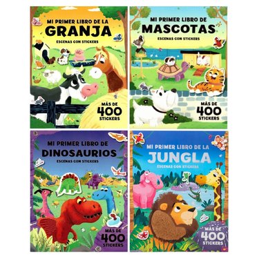 LIBRO MI PRIMER LIBRO DEMAS DE 400 STICKERS GRADO CINCO          