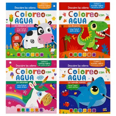 LIBRO COLOREO CON AGUA COL-049 SCHOOL FUN LIST-622 AL 625          