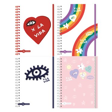 AGENDA RY 15X21 SEMANAL 8046 LINEA X LA VIDA CON ESPIRAL          