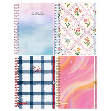 AGENDA RY 15X21 SEMANAL 8037 LINEA ACUARELA CON ESPIRAL          