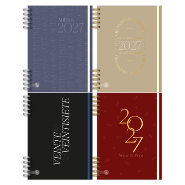 AGENDA RY 15X21 DIARIA 8010 LINEA PREMIUM CON ESPIRAL          