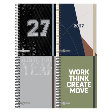 AGENDA RY 15X21 SEMANAL 8007 LINEA UOMO CON ESPIRAL          