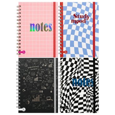 CUADERNO 15X21 TAPA DURA 1072 LINEA CUADRICULADO 80 HJS RY          