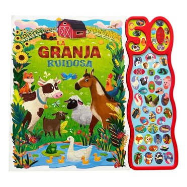 LIBRO LA GRANJA RUIDOSA 50 SONIDOS 1571 SILVER DOLPHIN          
