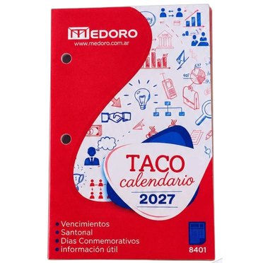TACO CALENDARIO 2027 MEDORO 8401/7401          